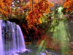 Beautiful Autumn Waterfall