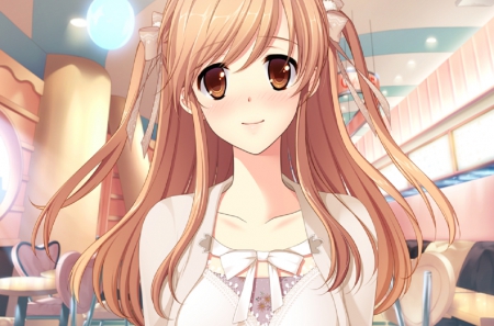 Hatsukoi - kawai, cg, long hair, cute, game, girl