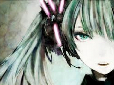 Miku - hatsune, miku, volcanoid, green