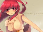 Anime girl with red hair