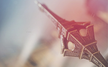 Little Eiffel Tower - eiffel tower, beautiful, key ring, france, architecture, paris, reflection, nice, monuments